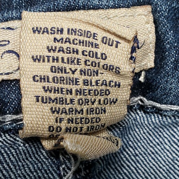 Earl Jean Crop Capri Jeans Cuffed Size 4 Bling - Picture 7 of 9